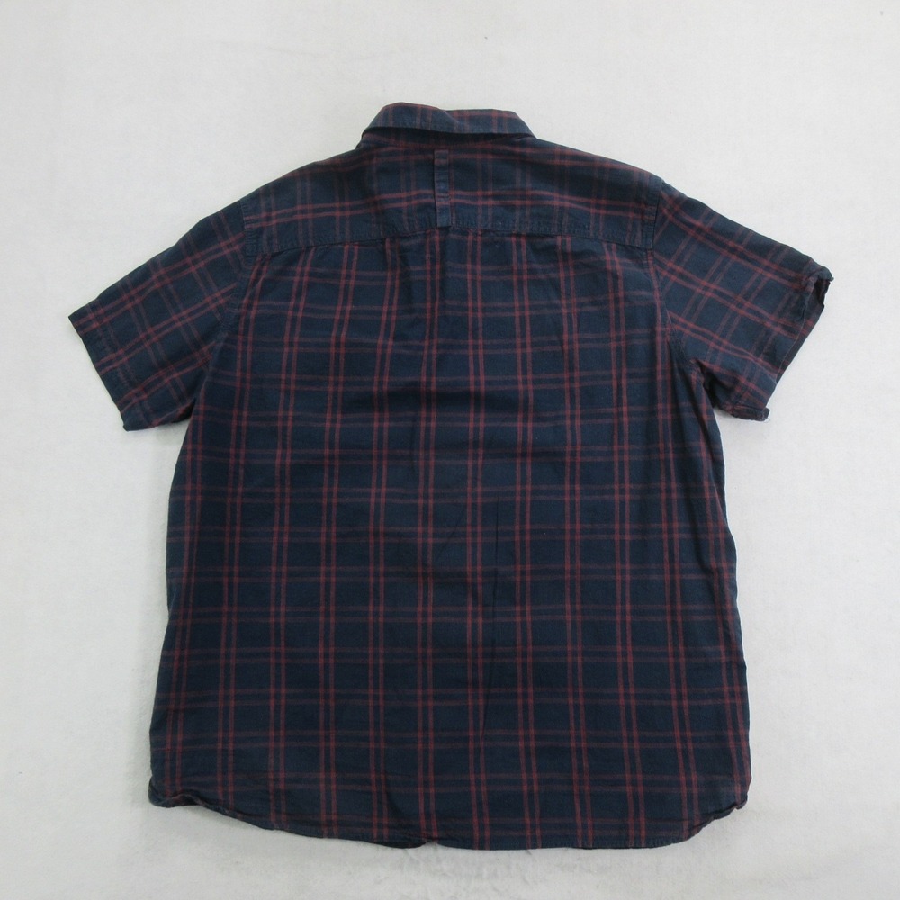 The North Face Mens XL Plaid Short Sleeve Button Up Shirt Chest Pocket - Picture 4 of 10